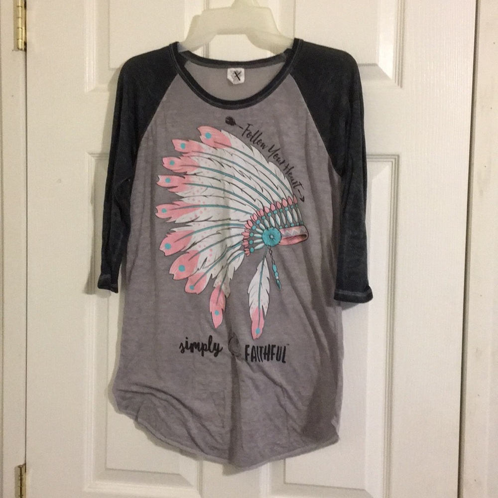 Grey Simply Faithful T-shirt
